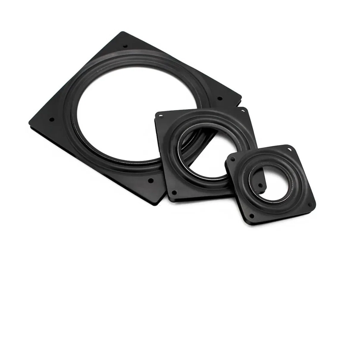 SBTRKT Quadratisches Drehlager, robuste drehbare Drehtellerplatte, Küchensockel, 2/3/4/6 Zoll, 360 Grad drehbare Hardware (Color : 3 inch)
