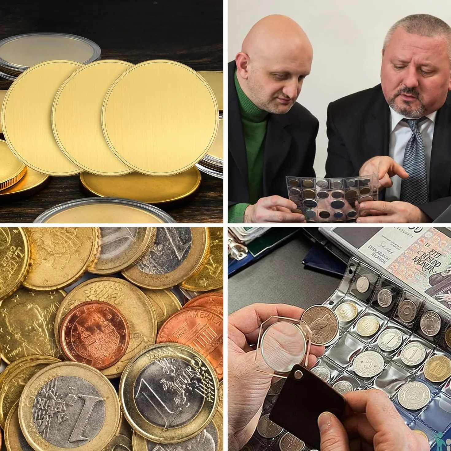 20 Stück Messing-Rohling-Challenge-Münzen,40 mm Metallprägerohlinge,Lasergravierbare Scheiben Für DIY-Geburtstagsgeschenke,Basteln,Schmuckherstellung