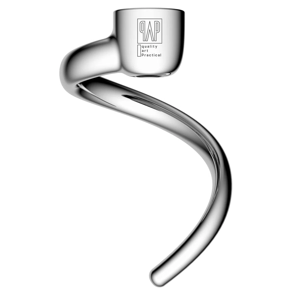 Spiral Knethaken Ersatz für KitchenAid 3,5 Qt. Kippkopf-Standmixer/poliertes 18/8 Edelstahl-Zubehör/keine Beschichtung/spülmaschinenfest/kompatibel für KSM3311/3316/Artisan Mini Serie