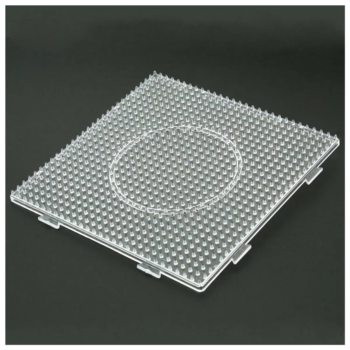 24 x ABC klare Stecktafeln für Sicherungsperlen, quadratisch, 145 x 145 mm