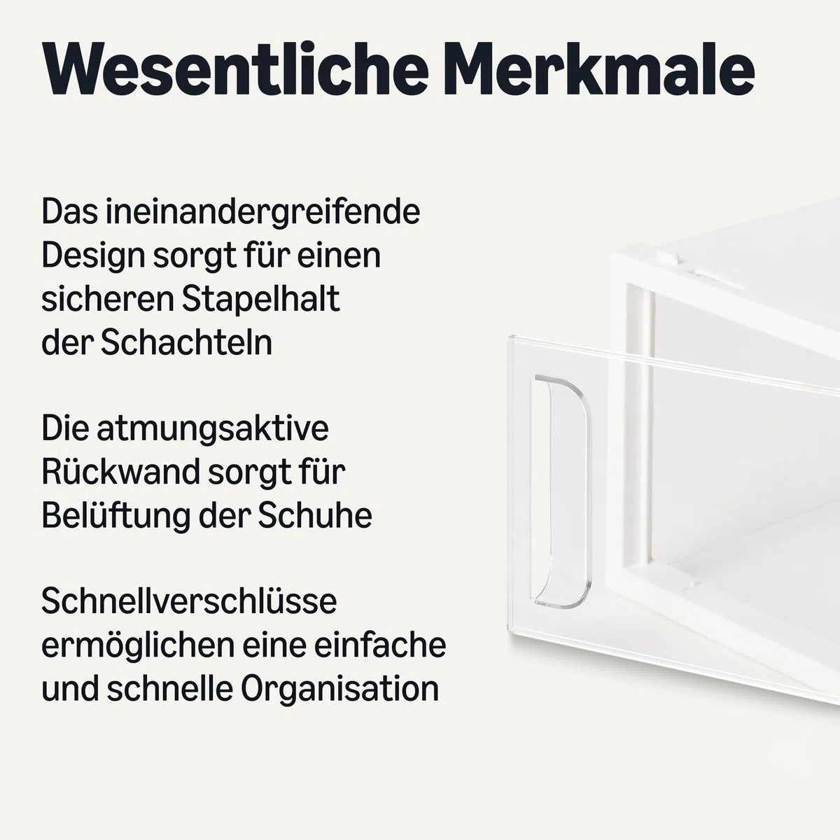 Amazon Basics Schuhaufbewahrungsbox, stapelbar und faltbar, 12 Stück, klein, Transparent