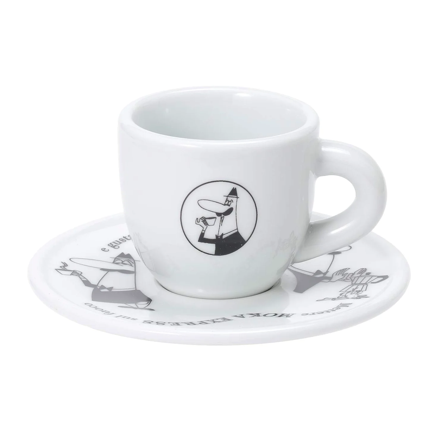 Bialetti TAZZINE Moka CAROSELLO Frühstückstassen, mehrfarbig, einzigartig Único